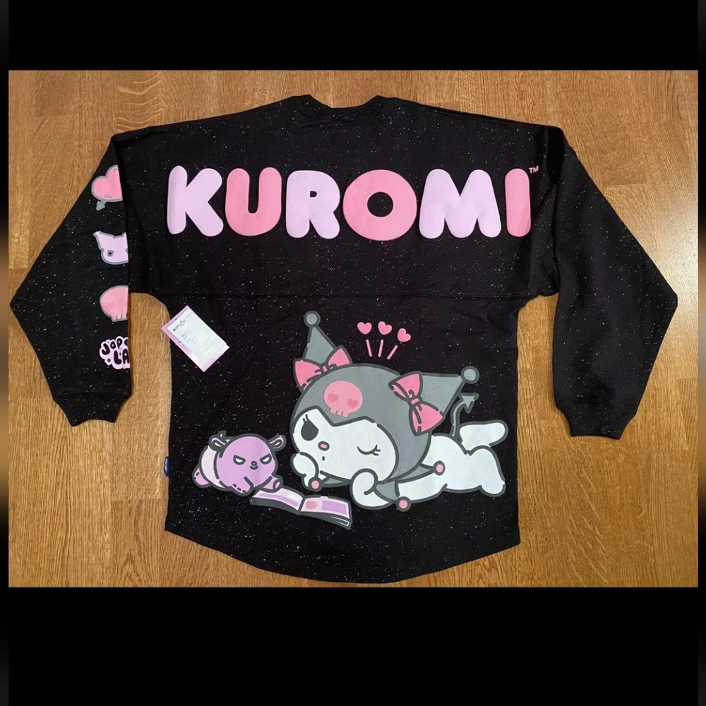 *Brand New* Sanrio Kuromi JapanLA Spirit Jersey Glittery Black-XXL